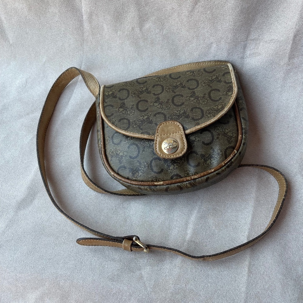 Rare Collectible Leather Horse Pocket Monogram Crossbody Bag purse